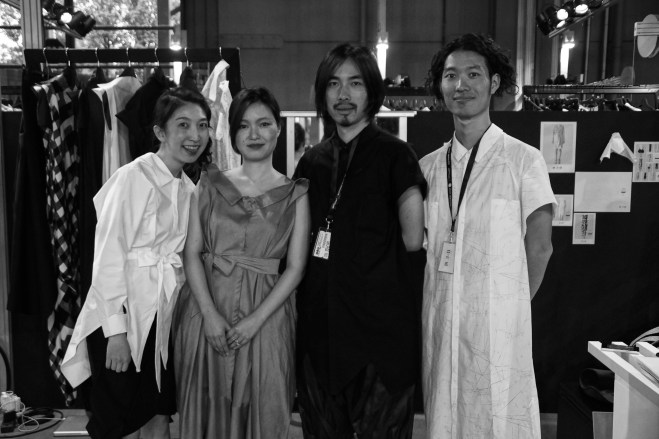 2015 Pitti Super Milano tradeshow team left Oka HuiYun Lin - sarta2015 Chisato Shibata - Yojiro - intern2015 Ryota Sakai