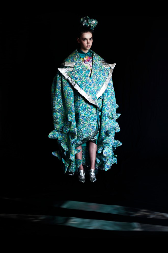 2015AW Shadows extralarge collar coat