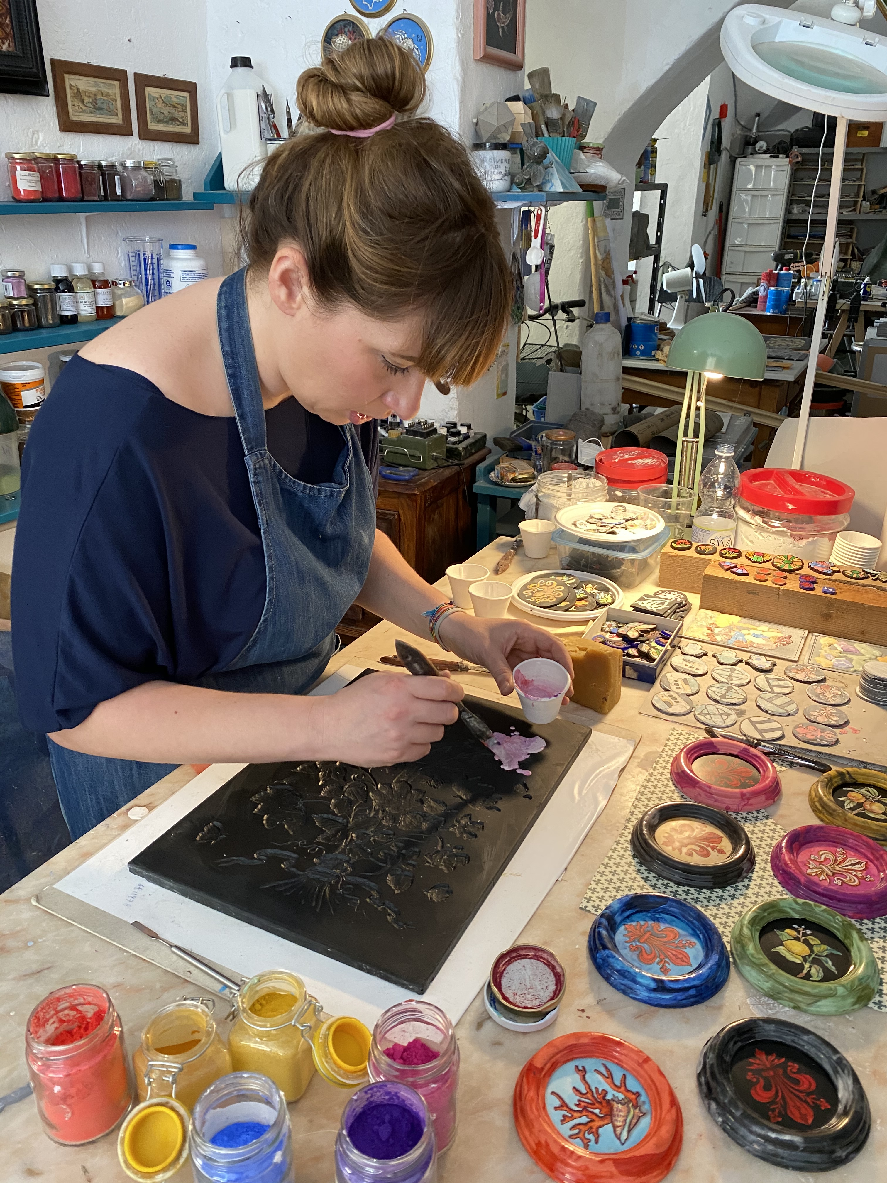 scagliola florence artisan stone inlay